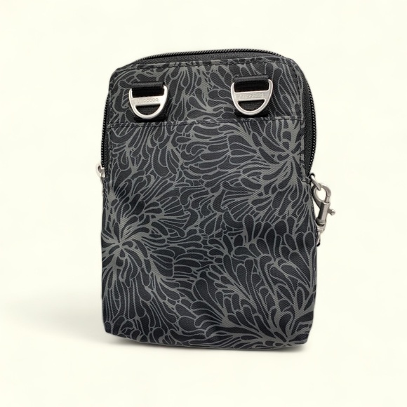 Baggallini RFID Handheld Bag โ Stylish Security in Midnight Blossom - Picture 6 of 6